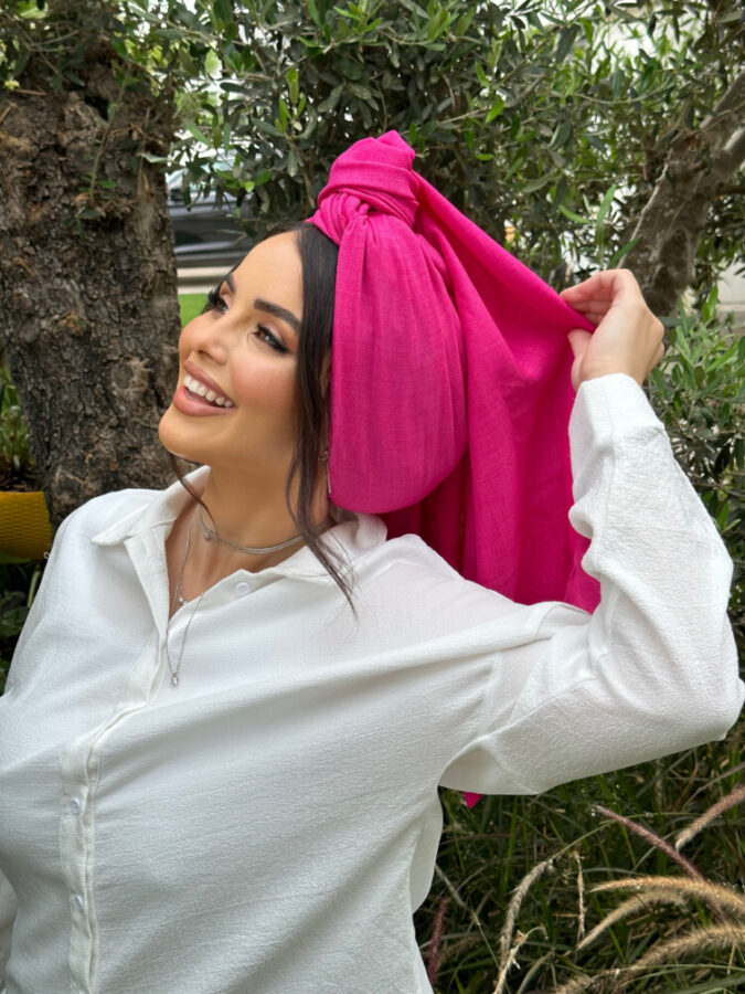 דגם שושנה פוקסיה בתוספת פרנז