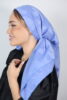 מטפחת מרובעת דגם שילת - תכלת