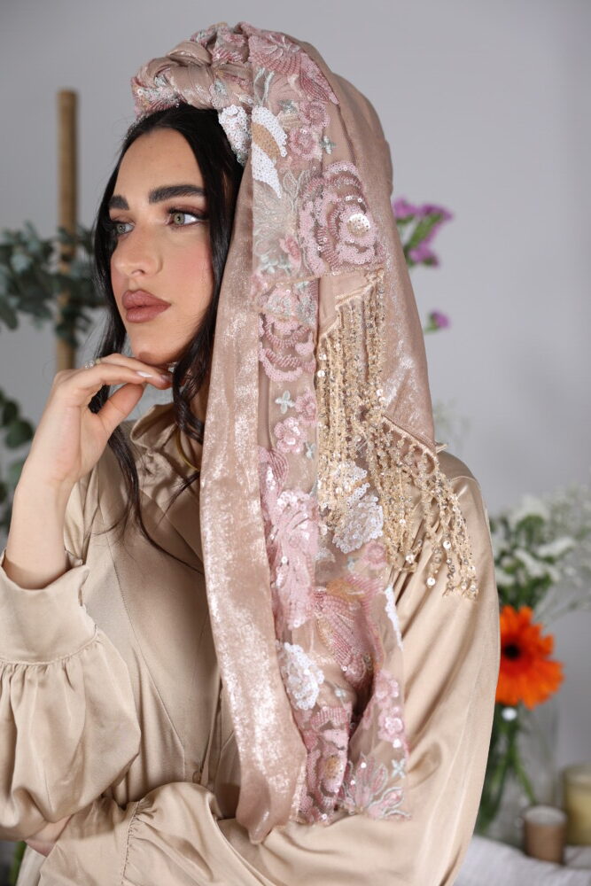 מטפחת לונג משולבת דגם אביה