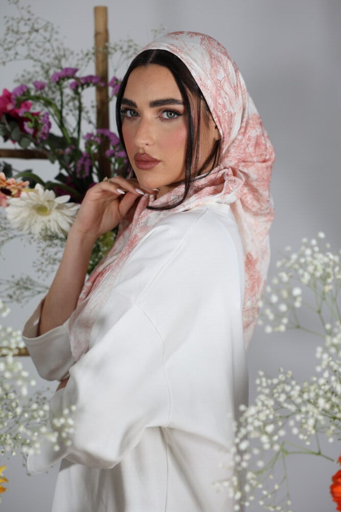 מטפחת מרובעת דגם קורל