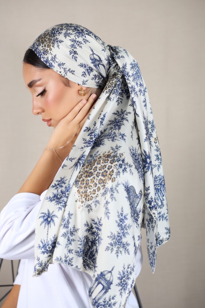 מטפחת לונג דגם BLUE SAVANNA